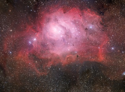 M8 The Lagoon Nebula (credit:- ESO/Guisard)