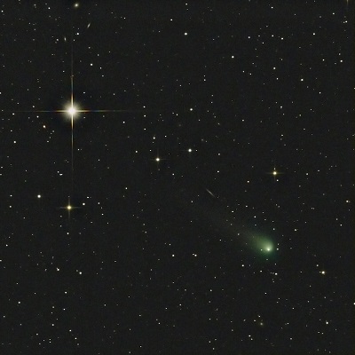 Comet PanSTARRS on December 18, 2015 (credit - Brian Ottum/Rancho Hidalgo, NM)